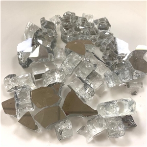 Decorative 1/4" Reflective Tempered Fire Glass