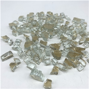 Golden Reflective Tempered Fire Glass