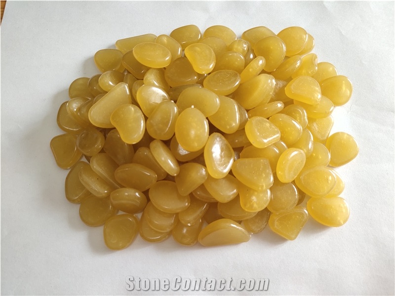 High Quality Decoration Luminous Glowing Resin Pebble
