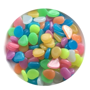 High Quality Decoration Luminous Glowing Resin Pebble