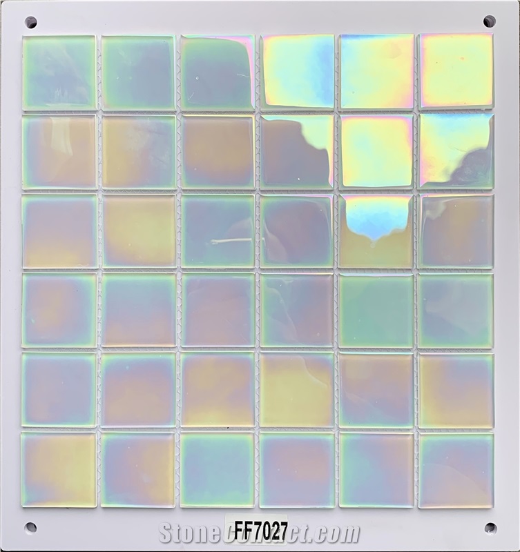Iridescent Glass Mosaic Tile