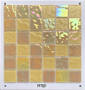 Iridescent Glass Mosaic Tile
