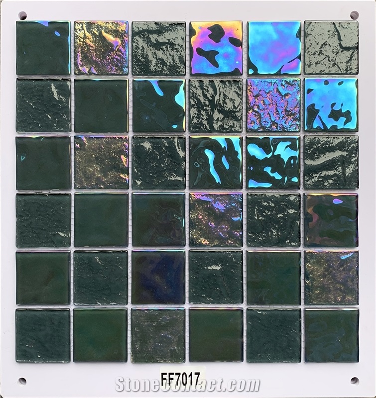 Iridescent Glass Mosaic Tile