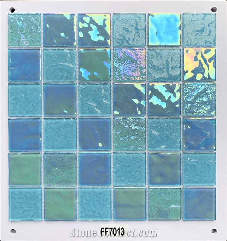Iridescent Glass Mosaic Tile