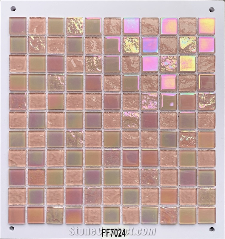 Iridescent Glass Mosaic Tile