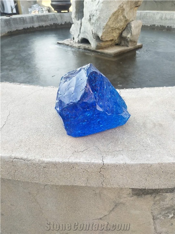 Slag Glass Rocks For Gabion Fence Walls