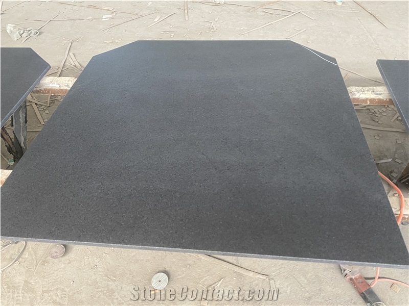 1000X1000mm Squareblack Granite Fireplace Hearth