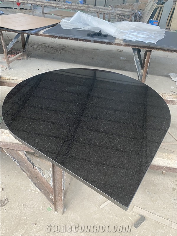 1000X1000mm Squareblack Granite Fireplace Hearth