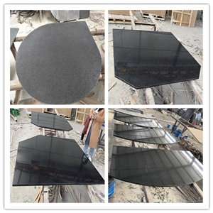 1000X1000mm Squareblack Granite Fireplace Hearth