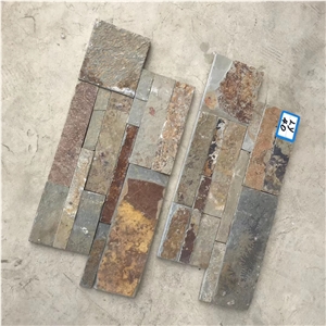 18X35cm Rusty Slate Stone Cladding