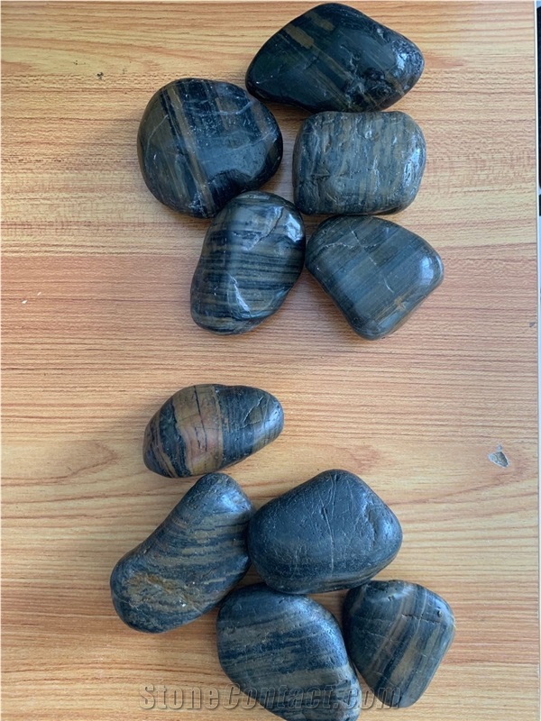 2-3Cm Nature River Stone High Polished Strip Pebble Stone
