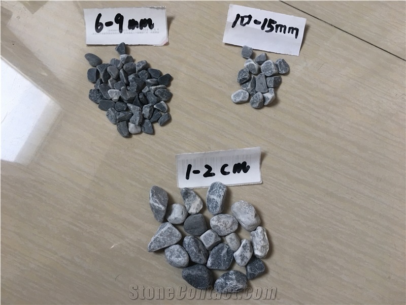 3~5Mm Natural Washed  Grey Pebble Stone