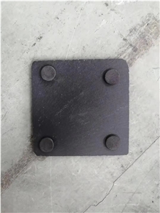 4X4 Engravable Square Slate Coasters