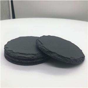 4″ X 4″ Round Slate Coasters