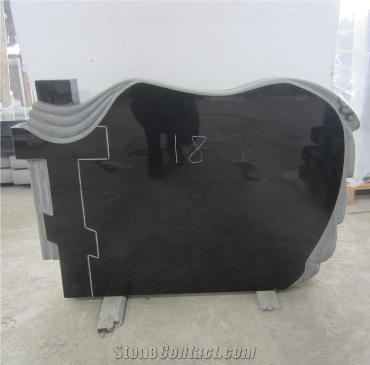 Binzhou Black Granite Headstone For Babies