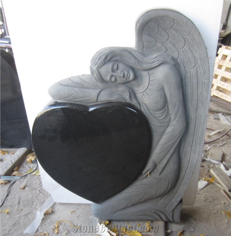 Binzhou Black Granite Headstone For Babies