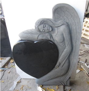 Binzhou Black Granite Headstone For Babies