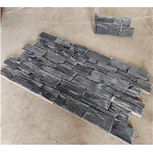 Black Culture Stone Wall Panel Stone Veneer Panel