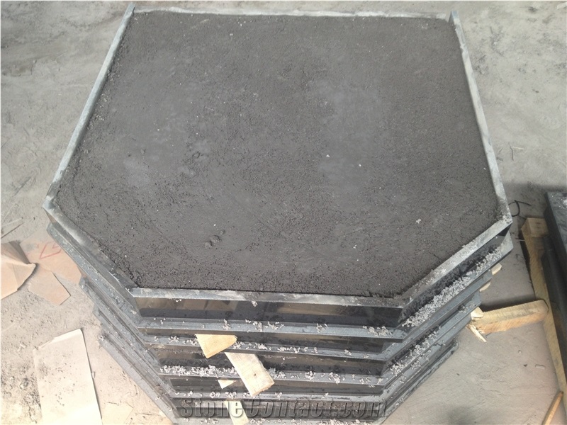 Black Granite Stone Fireplace Hearth  Slab