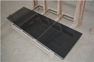 Black Granite Stone Fireplace Hearth  Slab