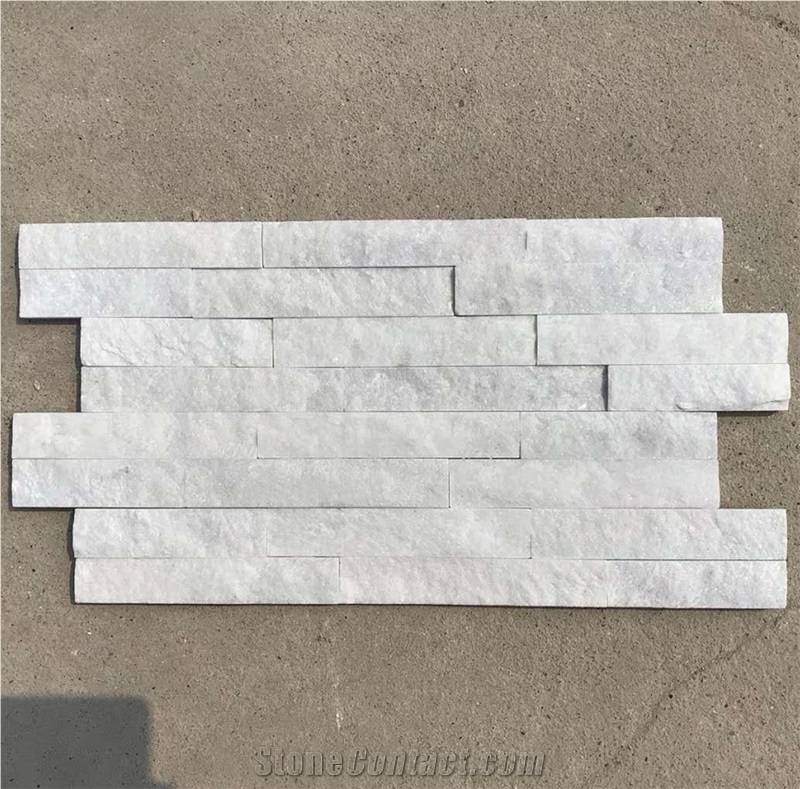 Cheap Price White Quartzite Ledger Stone Tiles