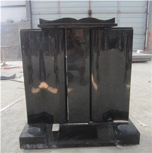 China Cheap Black Granite Headstone