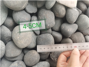 China Orignal Unpolished Grey River Stone Pebbles