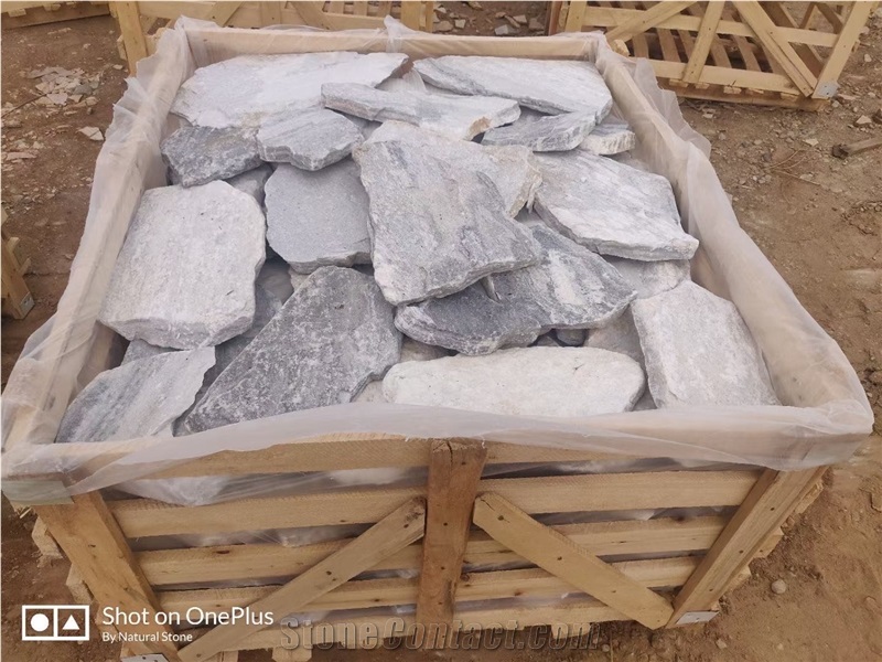 Cloudy Grey Random Flagstone Floor Paving