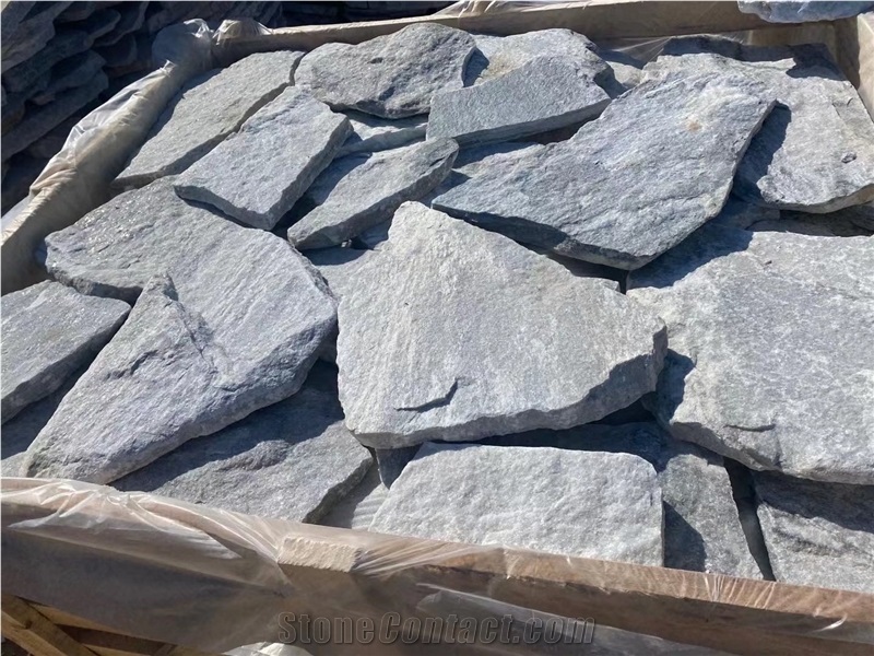 Cloudy Grey Random Flagstone Floor Paving