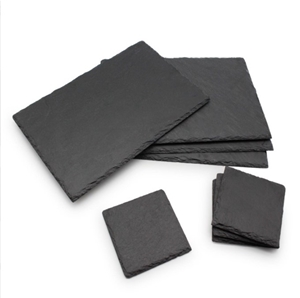 Dark Grey Heart Shape Slate Plate