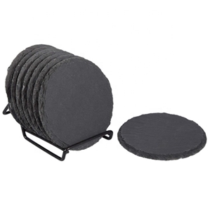 Dark Grey Heart Shape Slate Plate