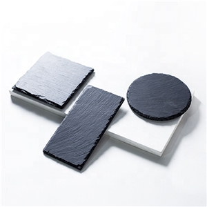 Dark Grey Heart Shape Slate Plate