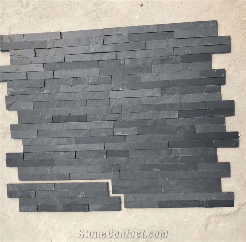 Dark Grey Interior And Exterior Wall Cladding Stone