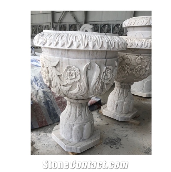 Europe Style Garden Decoration Carved Flower Pot