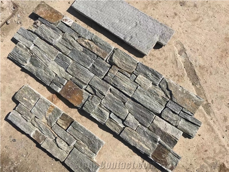 Exterior Natural Cement Stacked Slate Culture Stone