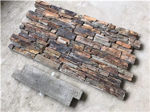 Exterior Natural Cement Stacked Slate Culture Stone