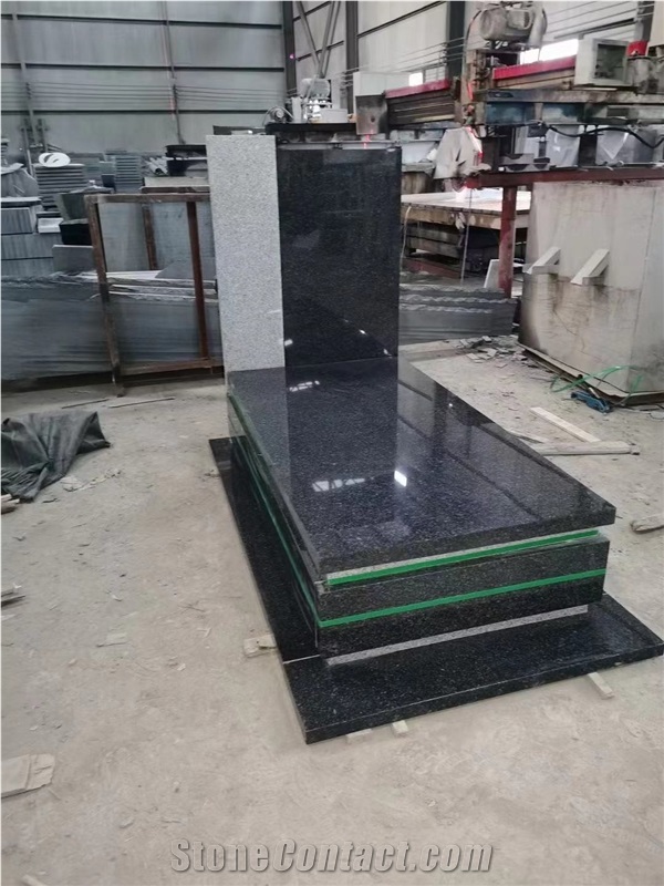 French Style Monument Set With Grey, Red, Brown Granites