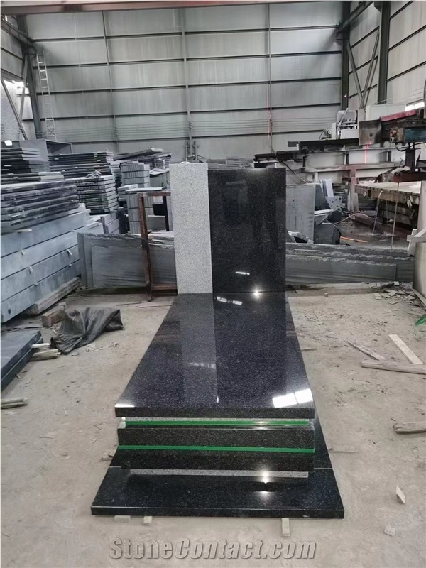 French Style Monument Set With Grey, Red, Brown Granites