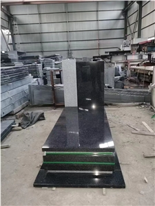 French Style Monument Set With Grey, Red, Brown Granites