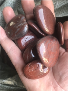 Garden Decorative High Polished Red Pebble Stone