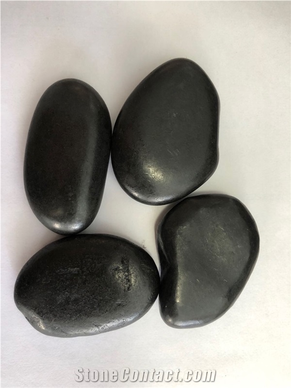 Garden Landscape Black  River Stone Pebbles