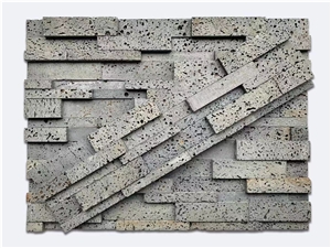 Grey Marble Stacked Stone Veneer, Cultured Stone