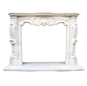 Marble Stone Fireplace Home Decoration
