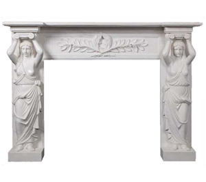 Marble Stone Fireplace Home Decoration