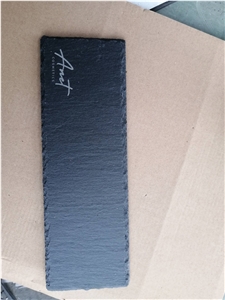 Natural Black Rectangle 20X40cm  Slate Stone Cheese Board