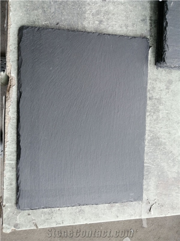 Natural Black Rectangle 20X40cm  Slate Stone Cheese Board