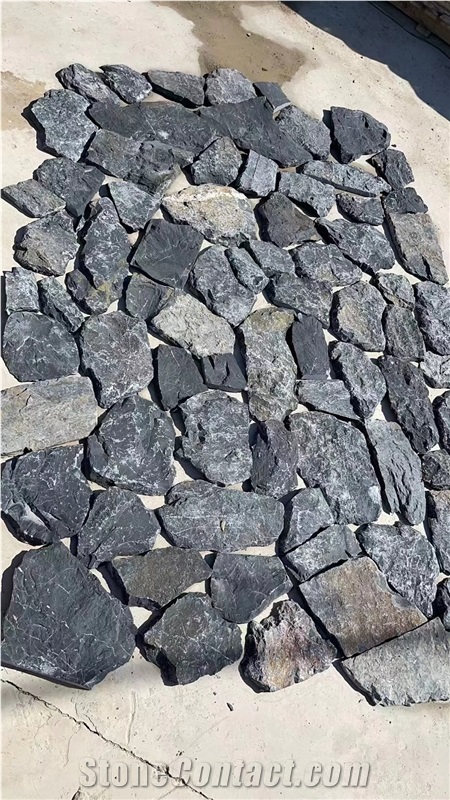 Natural Loose Stone Grey Random Flagstone Wall Cladding