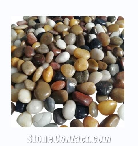 Natural River Stone Mix Color High Polish Pebbles