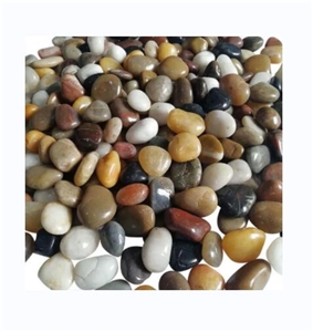 Natural River Stone Mix Color High Polish Pebbles