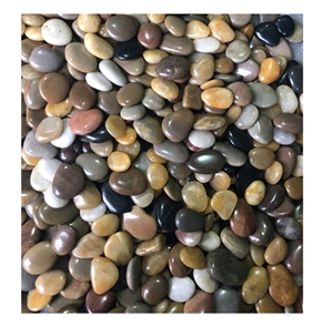 Natural River Stone Mix Color High Polish Pebbles